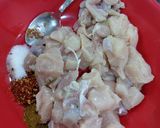 A picture of step 1 of Chicken kandi.