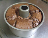 A picture of step 10 of Moist and Soft Cocoa Chiffon Cake.