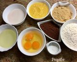 Foto del paso 1 de la receta 🍑Bizcocho de melocotón con cacao☕️