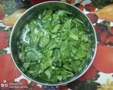 A picture of step 1 of Spinach / dal palak.
