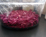 A picture of step 2 of Pickled Red Cabbage.