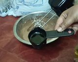 कढ़ाई फ्रेश एगलेस चॉकलेट केक(kadai fresh eggless chocolate cake recipe in hindi) रेसिपी चरण 3 फोटो