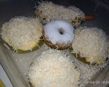 Foto langkah ke 7 dari resep Donut paha ayam (donut pandan).