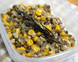 A picture of step 4 of Multi-Purpose Salted Corn Soboro with Koya Dofu.