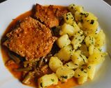 Palóc pecsenye petrezselymes krumplival recept fázis 6 fotója