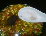 A picture of step 6 of Hot and sour soup.