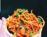 A picture of step 10 of Jain Chinese bhel.