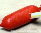 A picture of step 3 of Wiener Sausage Koinobori (Flying Carp).