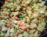 A picture of step 4 of Veggie Briryani.