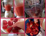 A picture of step 1 of AMIEs STRAWBERRY Juice.
