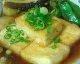 A picture of step 6 of Easy Shallow-Fried Tofu with Mentsuyu.