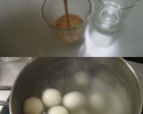 A picture of step 3 of Coffee Pudding Adzuki Shiratama.