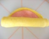 A picture of step 4 of Ham Rolls.