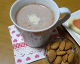 A picture of step 1 of Beauty Beverage Almond Hot Chocolate.