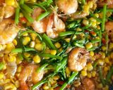 Foto langkah ke 9 dari resep Tumis udang pedas jakung (jagung kangkung).