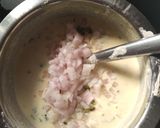 A picture of step 3 of Rice chilla.