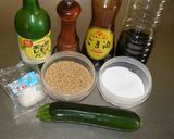 A picture of step 1 of Zucchini Choregi Salad.