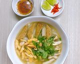 Hình bước làm 5 của món Bánh canh ghẹ chả cá