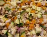 A picture of step 3 of Sammies Veggie Couscous Bake.