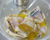 A picture of step 5 of Horse Mackerel Sashimi Tossed in Mustard Marinade.