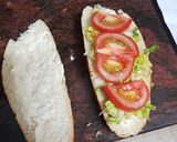 Foto del paso 2 de la receta Bocadillo vegetal con pata asada y mayonesa