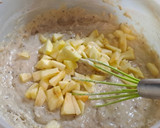 Foto del paso 3 de la receta: Budín de bananas, manzana y nueces sin huevos