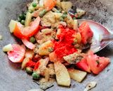 A picture of step 3 of Masala oats.