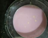A picture of step 2 of Beetroot kadhi.