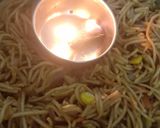 A picture of step 8 of Smokie Noodles.