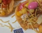 A picture of step 2 of Colorful Papdi Chaat.
