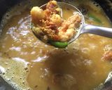 A picture of step 5 of Prawn Dal.