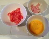 A picture of step 2 of Pasta Carbonara with Tomato, Milk and Whole Eggs.