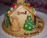 A picture of step 5 of Cookie House For Christmas.