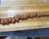 A picture of step 4 of Double Layer Chocolate Peda.