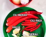 Gambar langkah 1 resipi Sambal Sotong Bersantan.