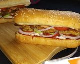 A picture of step 12 of Subway sandwich.