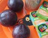 A picture of step 1 of Vickys Fruity Halloween Spiders GF DF EF SF NF.