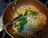 A picture of step 3 of Keto Shirataki Noodle Pad Thai with Shrimp.