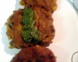 A picture of step 7 of multi mushroom patties.