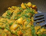 A picture of step 7 of Malabar Spinach, California Lemon & Potato Stir Fry.