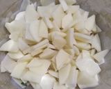 A picture of step 1 of Alu fry 😋.