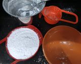 A picture of step 1 of Chocolate Cake Premix.