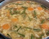 A picture of step 1 of Left over pork tenerloin soup.