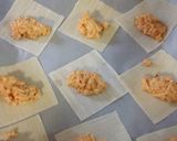 A picture of step 5 of Buffalo Chicken Wontons.