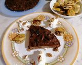 A picture of step 4 of Castagnaccio with Ricotta Cream and Walnut-Stuffed Dried Figs.