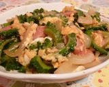 A picture of step 6 of Simple Goya and Bacon Scramble.