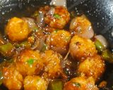 A picture of step 6 of Street style Chilli Upma Bytes - Indo Chinese Fusion.