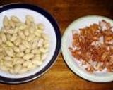 A picture of step 3 of Jimami-dofu and Uno Hana Made with Homegrown Peanuts.
