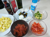 Ensalada de patatas y salmón