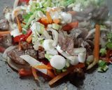 Foto del paso 1 de la receta: Spaghettini salteado con carne y vegetales